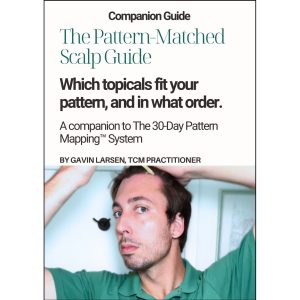 The Pattern-Matched Scalp Guide: Which topicals fit your pattern, and in what order.