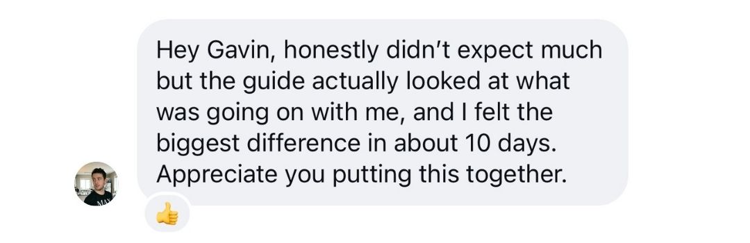 Client message about finally getting an answer.